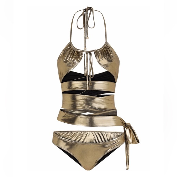 Dolce & Gabbana Other - NWT Dolce and Gabbana metallic gold bikini!